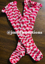 Leg Luxe Thigh-High Crochet Socks – Made to Order